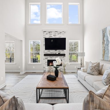 New Construction Luxury home staging in Fredericksburg, VA